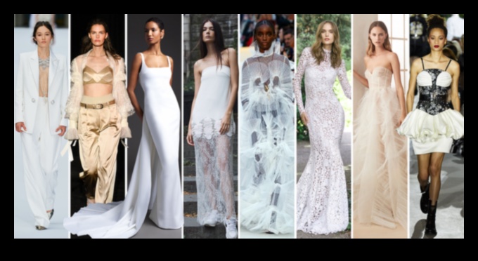 Couture kutlamaları: en son düğün trendleri